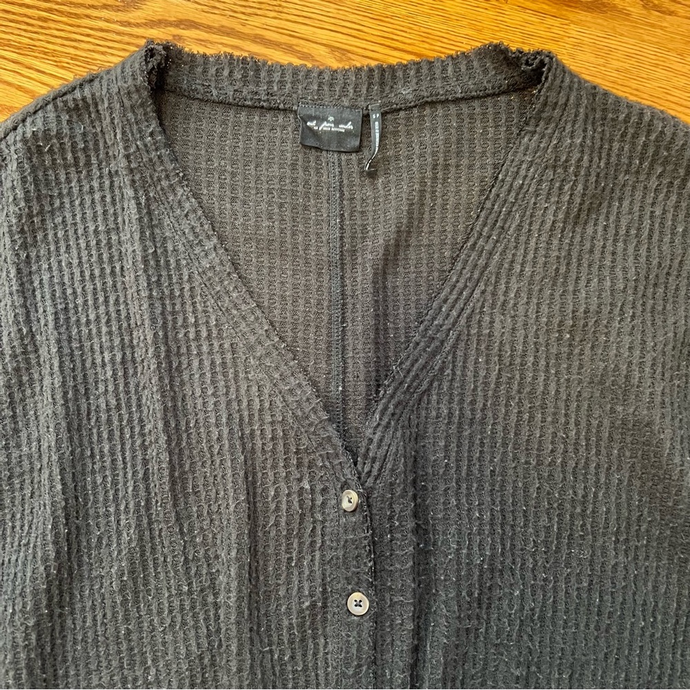 UO Out from Under Longsleeve Waffleknit Top - Picture 4 of 13